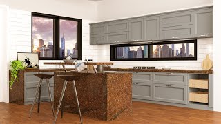3D Max Corona Kitchen Detailing Tutorial Part- 1