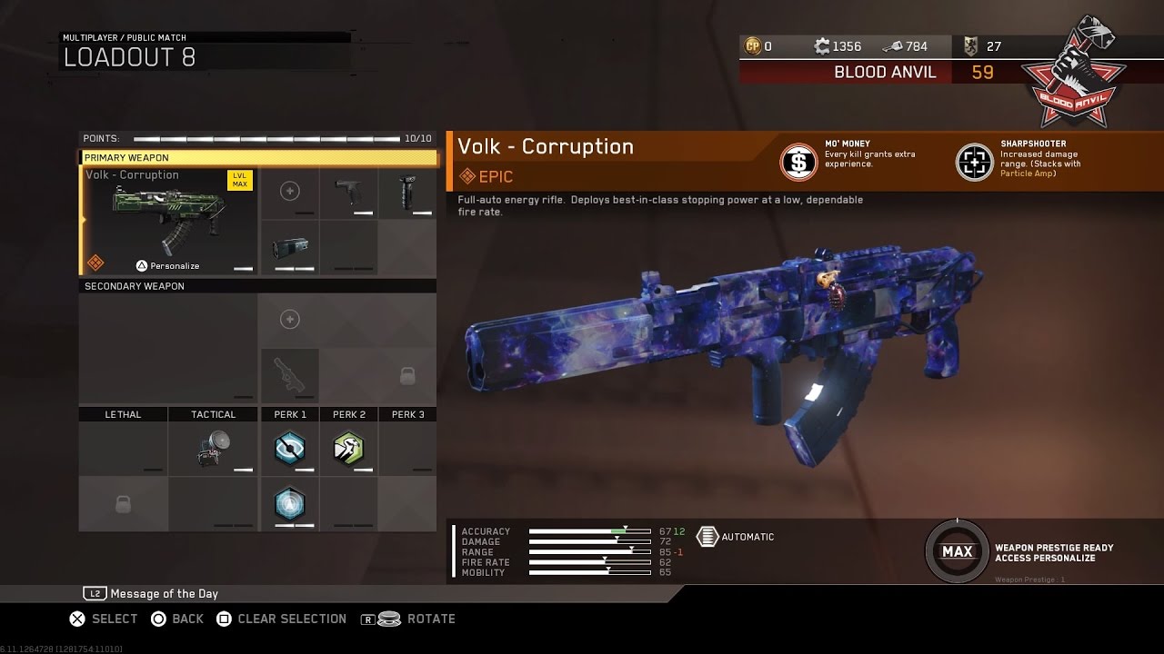 Volk Corruption W/Dark Sky For Master Prestige 16