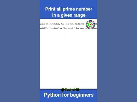 Print all prime numbers in a given range in python #python #coding # ...