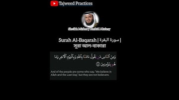 Surah Baqarah ayat 8 | Mishary Rashid Alafasy | سورة البقرة آية ٨