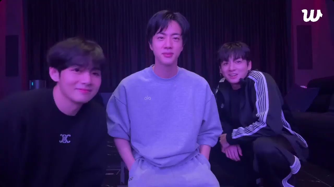 Taehyung, jin, Jungkook new live on weverse in jk's house🥰💜 