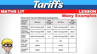 Tarrifs Maths Literacy Part 2