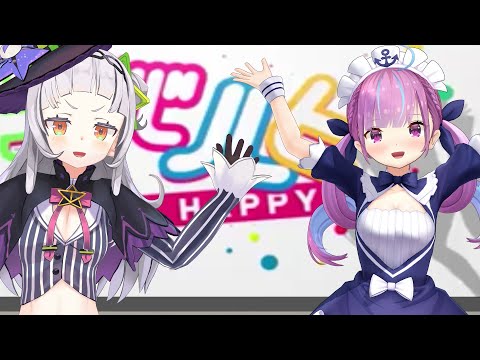湊あくあ 紫咲シオン ビバハピ ホロライブ二次創作 【MMD】
