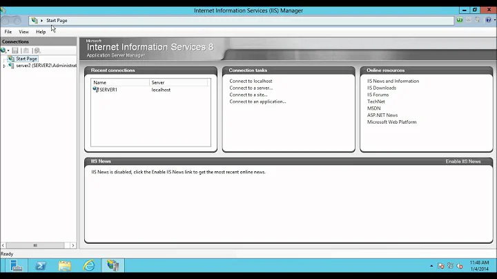 How to configure multiple sites using ports in IIS 8 on Windows Server 2012