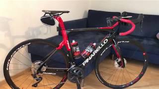 Pinarello Prince Disk 2019 Carbon Red - Vista ravvicinata (closer view) 4K