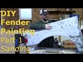 DIY Fender Painting - Part 1 - Sanding
