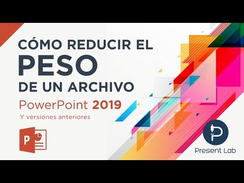 como disminuir el peso de un power point