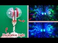 How To Make A Mini Decoration Light | USB Colorful Rotating Disco Light | Diwali Decoration Bulb DIY