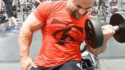 Dumbbell Curl, Overhead Extension Superset