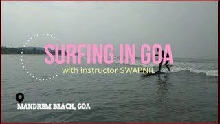 Surfing in Goa - Mandrem Beach