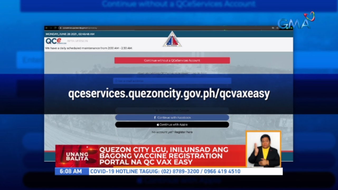 Quezon City LGU, inilunsad ang bagong vaccine registration portal na QC