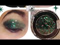 Easy green eye makeup look