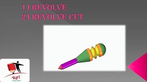 How to  Revolve & Revolve cut  command in Solid Edge ST10