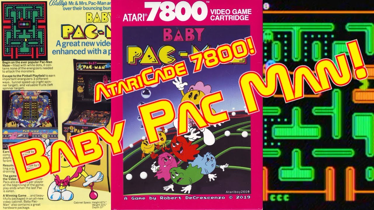 Atari 7800 Baby Pac Man Homebrew YouTube