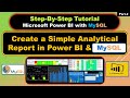 Step by Step - Create a Simple Tabular Report with a Pie Chart in Power BI &amp; MySQL DB [Part-2]