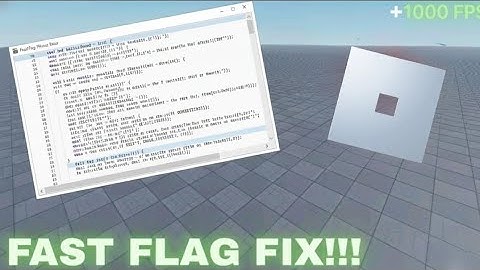 How to use Fast Flags after the second Roblox PATCH
