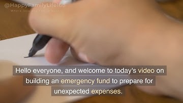 Building an emergency fund to prepare for unexpected expenses.
