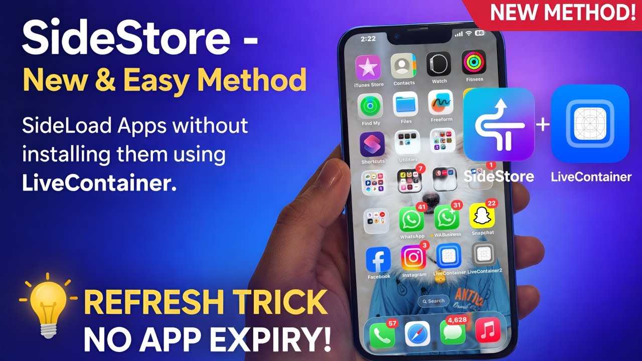 How to Install SideStore with iLoader (Updated No Computer Method)