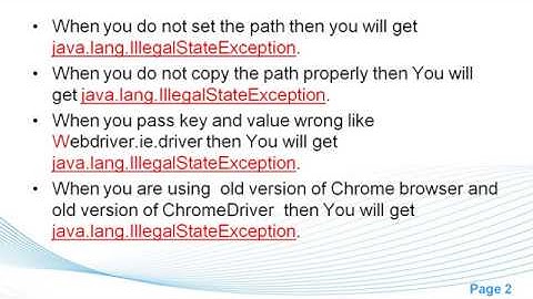 How to resolve IllegalState Exception
