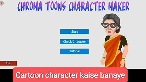 Chroma toons Character Maker se Character Kaise banaye|How to make Cartoon character