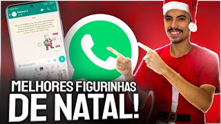 Como BAIXAR AS MELHORES FIGURINHAS DE NATAL para seu WhatsApp! screenshot 1