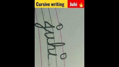 cursive writing juhi जूही का नाम #ytshort #shorts