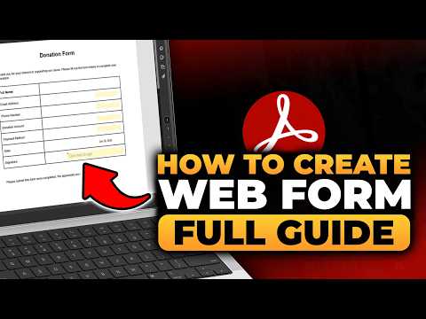 How To Create Web Form On Adobe Acrobat (𝟮𝟬𝟮𝟲) | 100% WORKS | NO Yapping, To The Point | FAST & EASY
