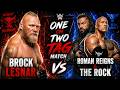 Brock Lesnar vs. Roman Reigns &amp; The Rock: IMPOSSIBLE 1v2 Handicap Match!