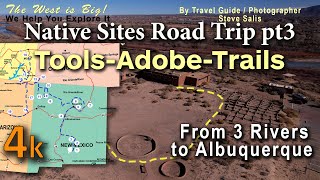 Road trip to SW Native American Sites Pt3 - We visit a Lava field (tools) &amp; adobe Pueblo village...