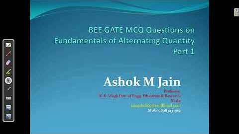 BEE | GATE Questions on Fundamentals of Alternating Quantity Part 1 | Unit 2 - 14