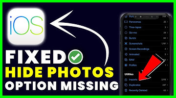 Hide Photos Option Missing: How to Fix Hide Photos Option Missing (iOS 16)