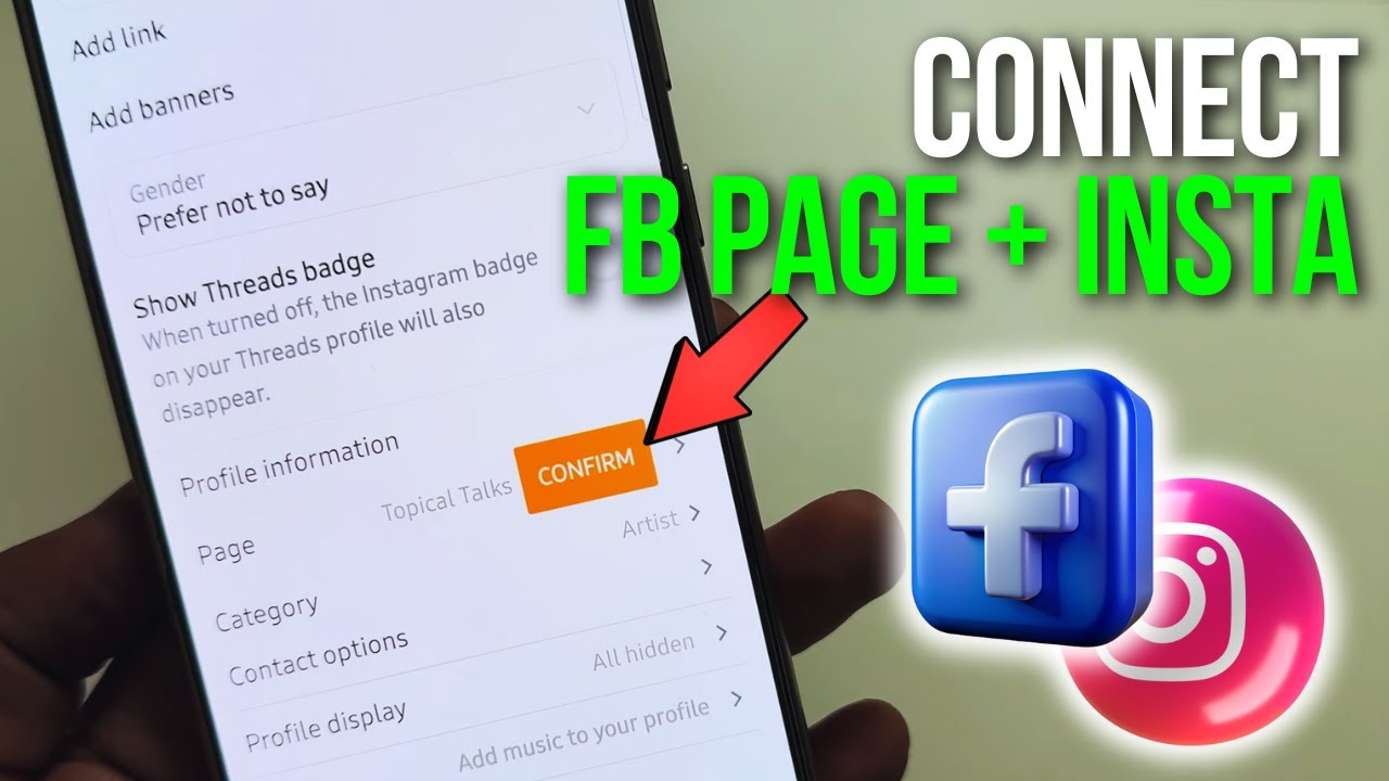 How to Connect Facebook Page to Instagram | Fix Fb page and Instagram ...