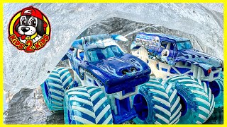Monster Jam Fire & Ice  Surprise Eggs TREASURE HUNT (2023 World Finals FREESTYLE HIGHLIGHTS)