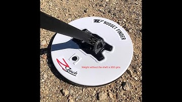 Nugget Finder 12" Z Search coil compared to Minelab 14" coil on GPZ 7000