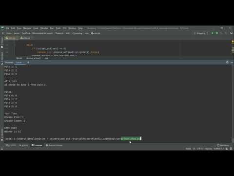 Project 4: Nim - CS50’s Introduction to Artificial Intelligence with Python