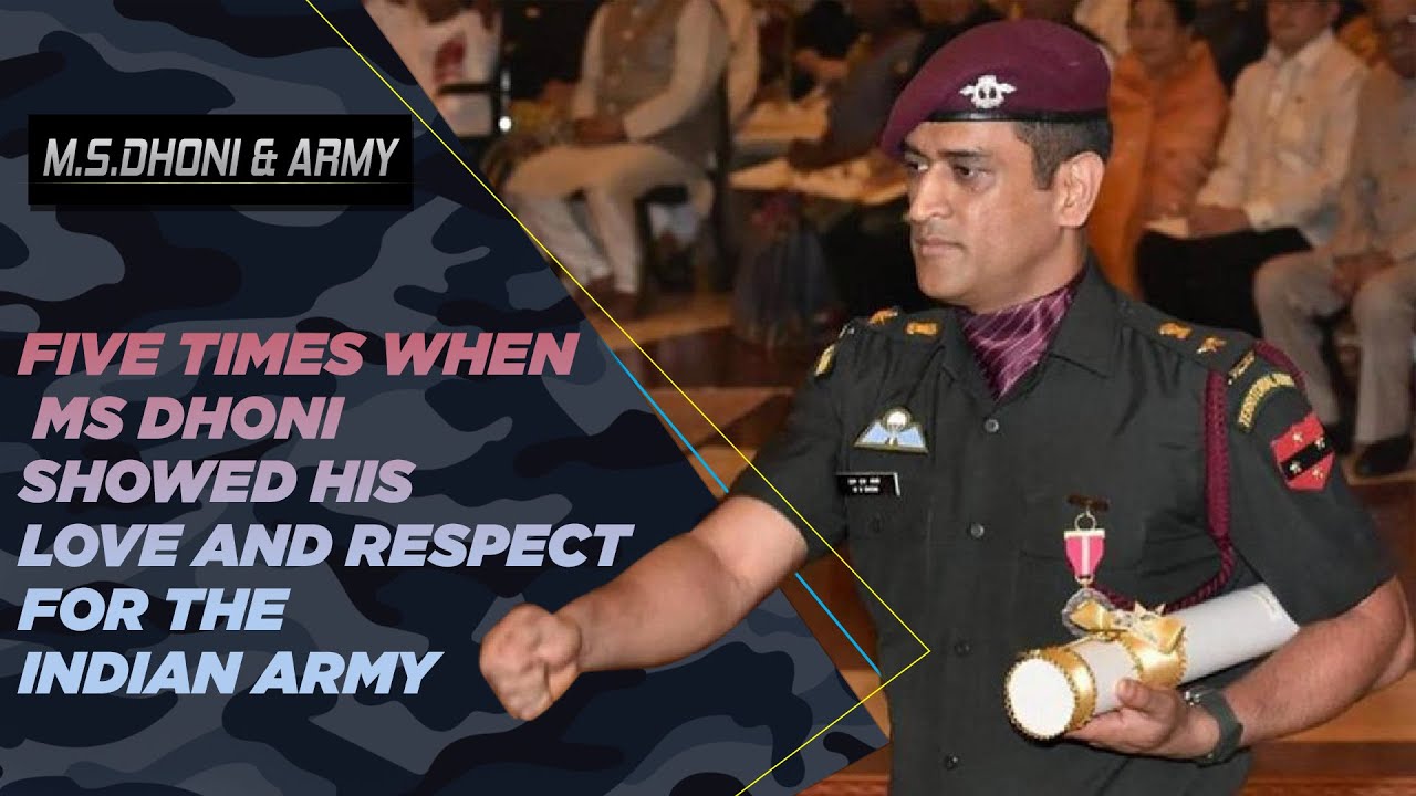 MS Dhoni and his love for Indian Army