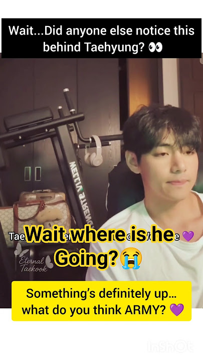 Where is Taehyung going? 👀🧳 #VLive
