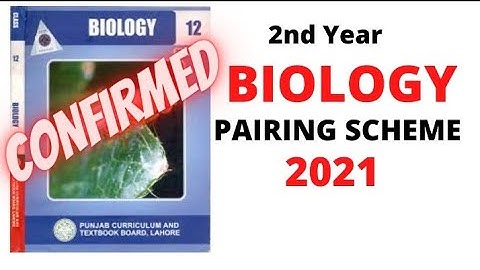 2nd Year Biology Pairing Scheme 2021| Pairing Scheme 2021 | Second Year Biology