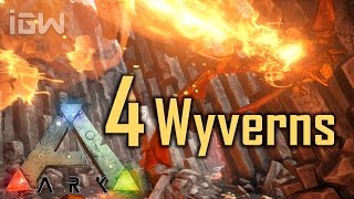4 Wyverns vs. Titanosaur - OFFICIAL PVE | ARK: Survival Evolved @iPadGameWalkthrough