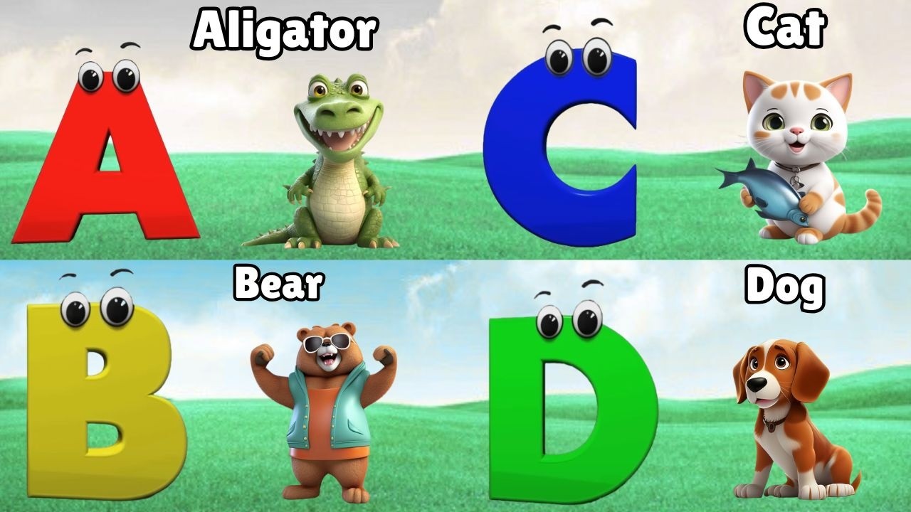 Alphabet Animals Song | Learn the ABC Alphabet Animals Song for Kids ...