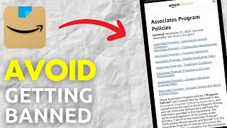 How To Not Get Banned From Amazon Associates (2026) | Amazon Associates Rules - Full Guide