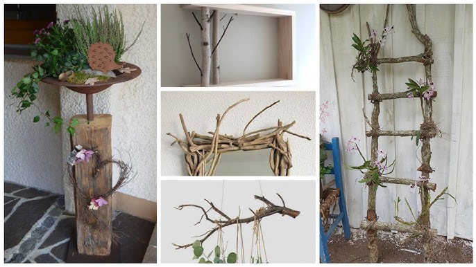 Cómo decorar con ramas secas y troncos - Manualidades