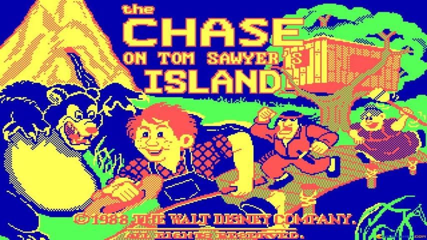 The Chase on Tom Sawyer's Island gameplay (PC Game, 1988)