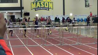 2018-01-27 GMU Men's 60m Hurdles - Brandon and Cameron
