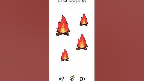 Find largest fire easy level #shorts #brainout #newgame