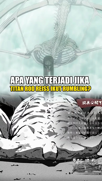 If Titan Rod Reiss Joins the Rumbling? #attackontitan #shingekinokyojin #rodreiss #rumbling #shorts