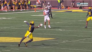 Andrew Marsh Impressive One-Hand Snag vs. Washington | Michigan Football