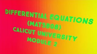Differential Equations 48