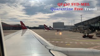 QF427 SYD-MEL Quarantine Free Travel