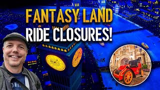 3 Fantasyland rides closing + Jazz Kitchen and more | Disneyland Construction 05-03-2023